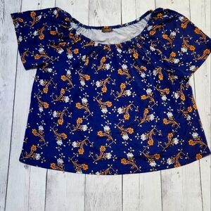 Crosby Medium Floral Blue Women's Top